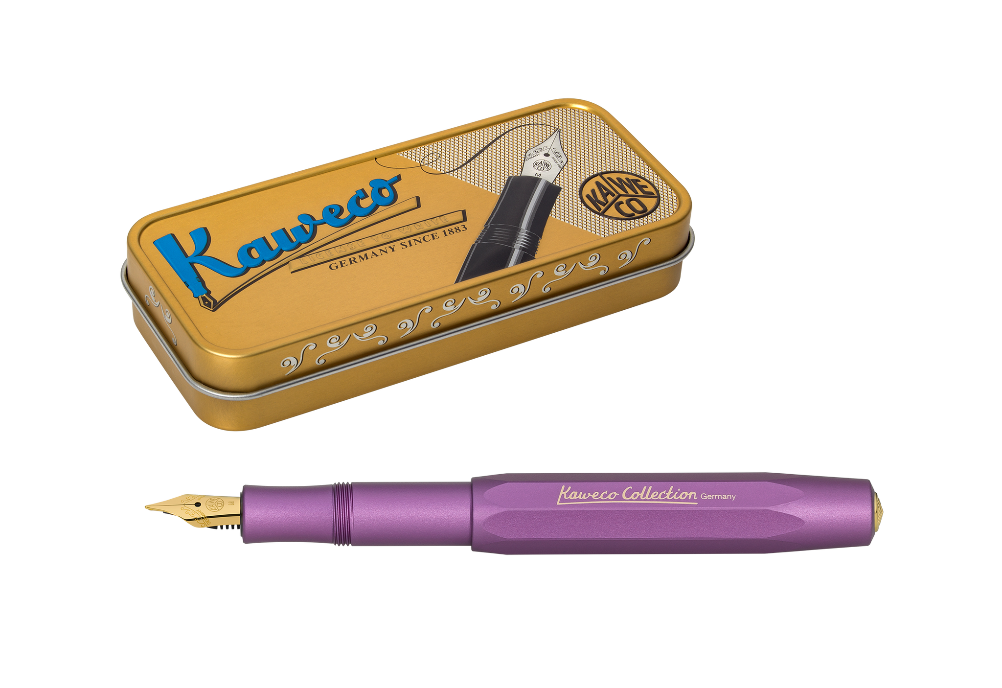 Kaweco AL Sports Vibrant Violet 2021 ニブ付 Kaweco COLLECTION AL Sport Fountain Pen, Vibrant Violet