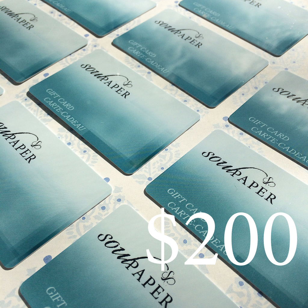 Soul Paper $200 Gift Card