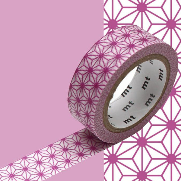 MT Asanoha Wakamurasaki Washi Tape 15 mm